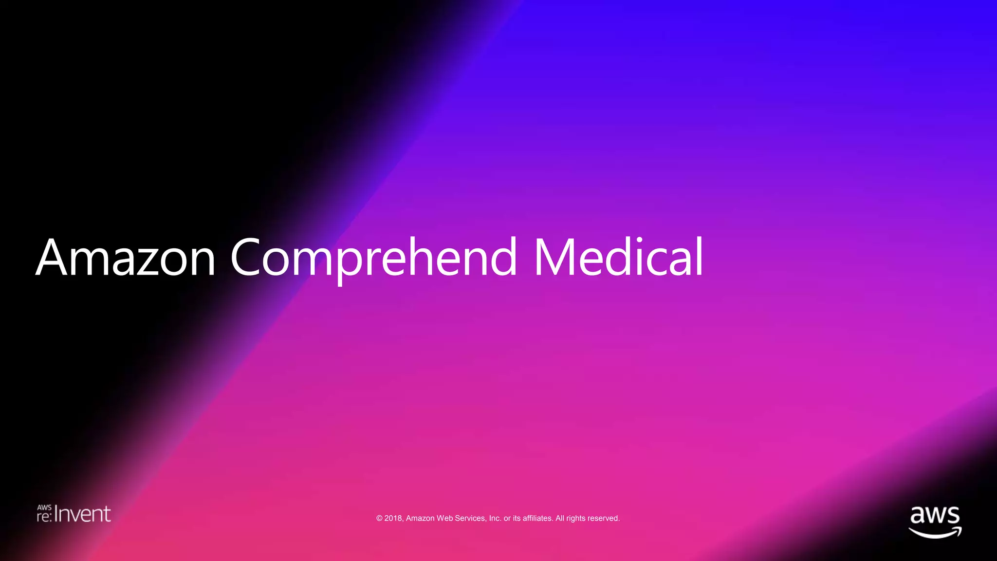 © 2018, Amazon Web Services, Inc. or its affiliates. All rights reserved.
 