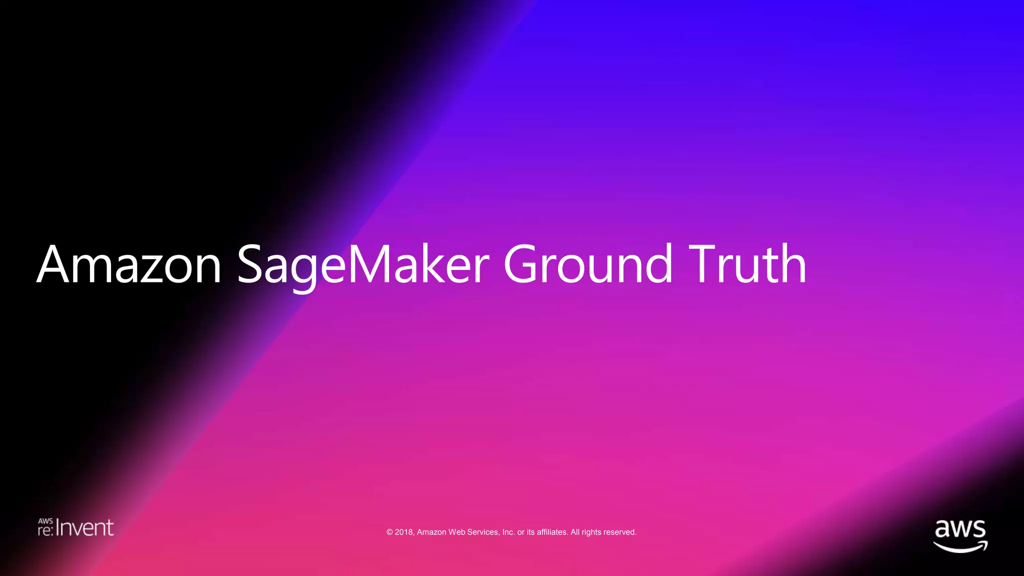 © 2018, Amazon Web Services, Inc. or its affiliates. All rights reserved.
 