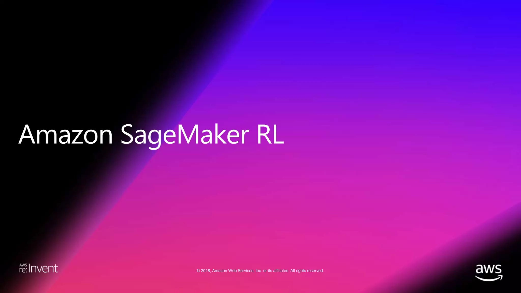 © 2018, Amazon Web Services, Inc. or its affiliates. All rights reserved.
 