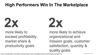 @RealGeneKim
High Performers Win In The Marketplace
2x 2xmore likely to
exceed profitability,
market share &
productivity ...