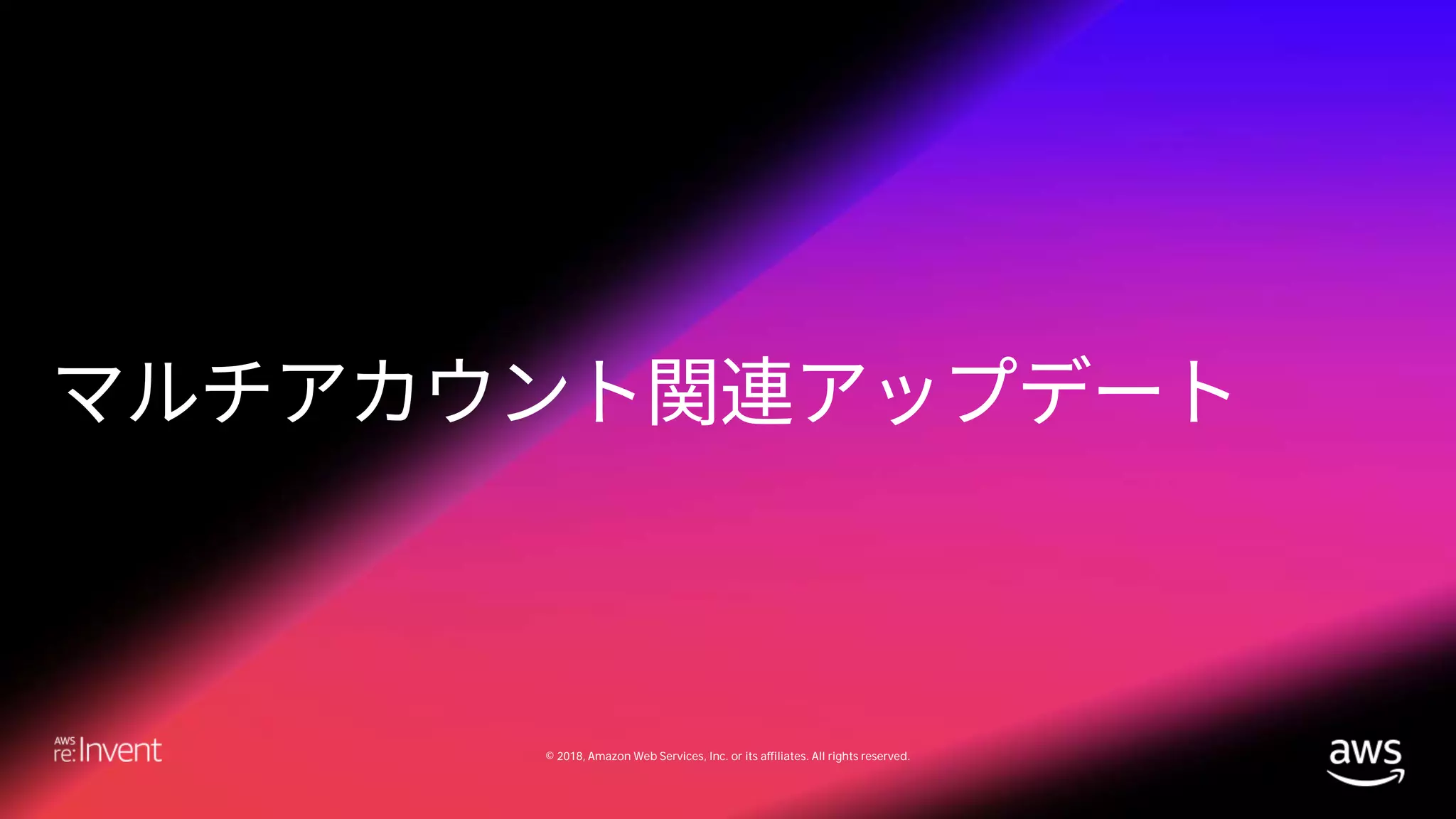 © 2018, Amazon Web Services, Inc. or its affiliates. All rights reserved.
 