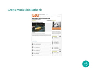 Gratis muziekbibliotheek
 