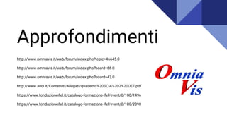 Approfondimenti
http://www.omniavis.it/web/forum/index.php?topic=46645.0
http://www.omniavis.it/web/forum/index.php?board=66.0
http://www.omniavis.it/web/forum/index.php?board=42.0
http://www.anci.it/Contenuti/Allegati/quaderno%20SCIA%202%20DEF.pdf
https://www.fondazioneifel.it/catalogo-formazione-ifel/event/0/100/1496
https://www.fondazioneifel.it/catalogo-formazione-ifel/event/0/100/2090
 