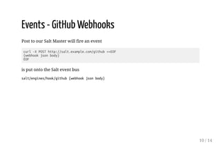 Automating deployments from GitHub using SaltStack | PDF