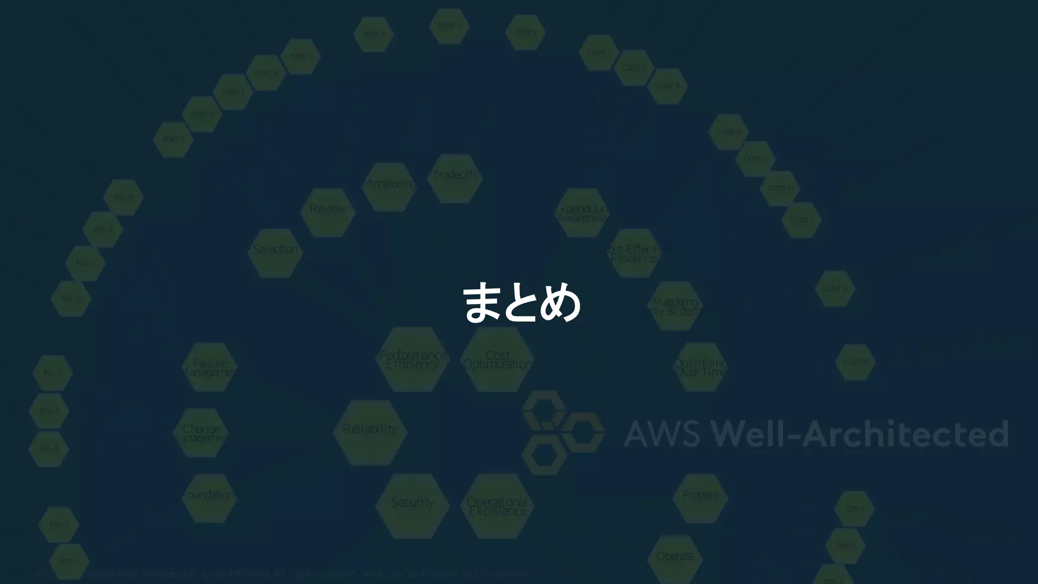 © 2018, Amazon Web Services, Inc. or its Affiliates. All rights reserved. Amazon Confidential and Trademark
まとめ
 