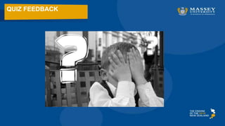 QUIZ FEEDBACK
 