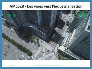2018/2019 Universidade Lusófona de Humanidades e Tecnologias 17
AM2018 - Les voies vers l'industrialisation
 