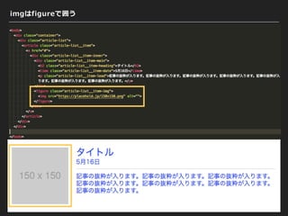 imgはfigureで囲う
 