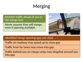 Safe Merging Safe Driving Principles- for beginners and advanced | PPTX