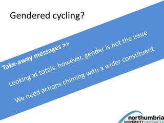 Gendered cycling?
35
 