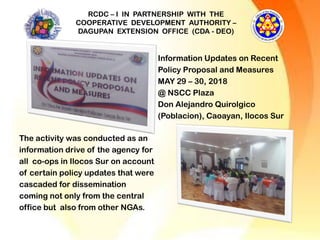 2018 Accomplishment RCDC Report | PPT