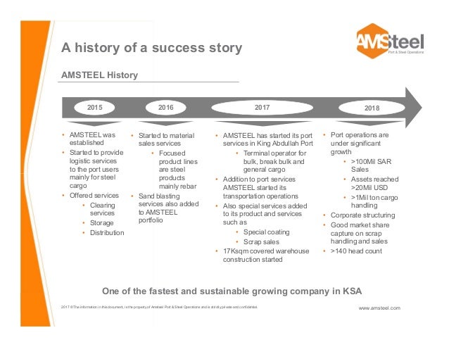 Amsteel Company Presentation 2018