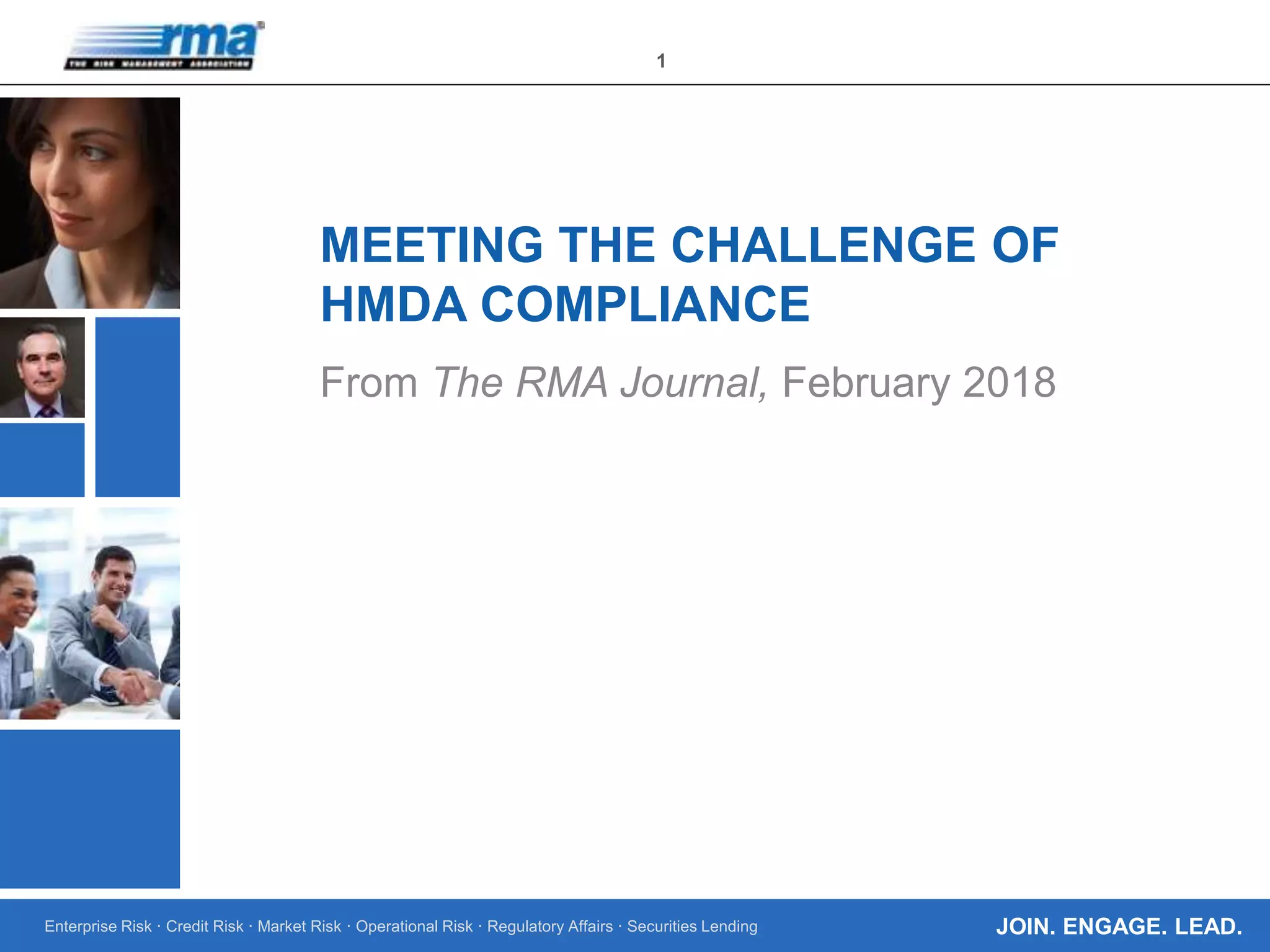 Meeting the Challenge of HMDA Compliance PPT