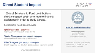 The APSA Scholarship Fund