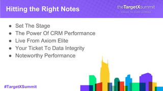 6.6 Integrating Your TargetX CRM with Axiom Elite | PDF