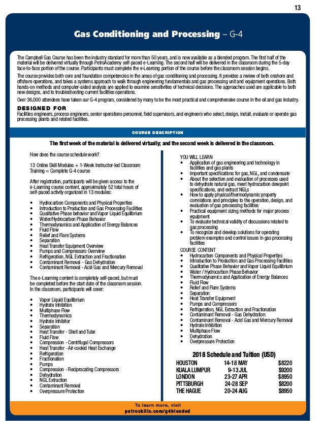 2018 PetroSkills Blended/Virtual Training Guide