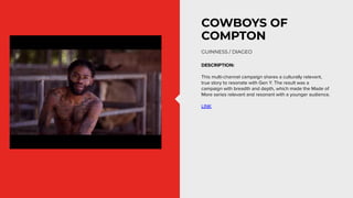 DESCRIPTION:
This multi-channel campaign shares a culturally relevant,
true story to resonate with Gen Y. The result was a...