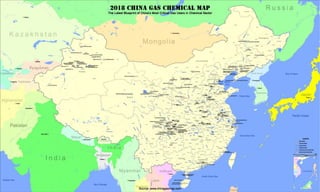 2018 China Gas Chemical Plants Map Basic Edition