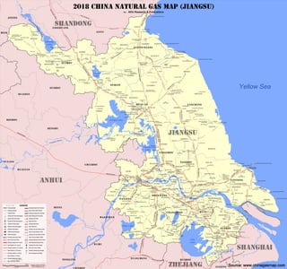 2018 China Natural Gas Map (Jiangsu)