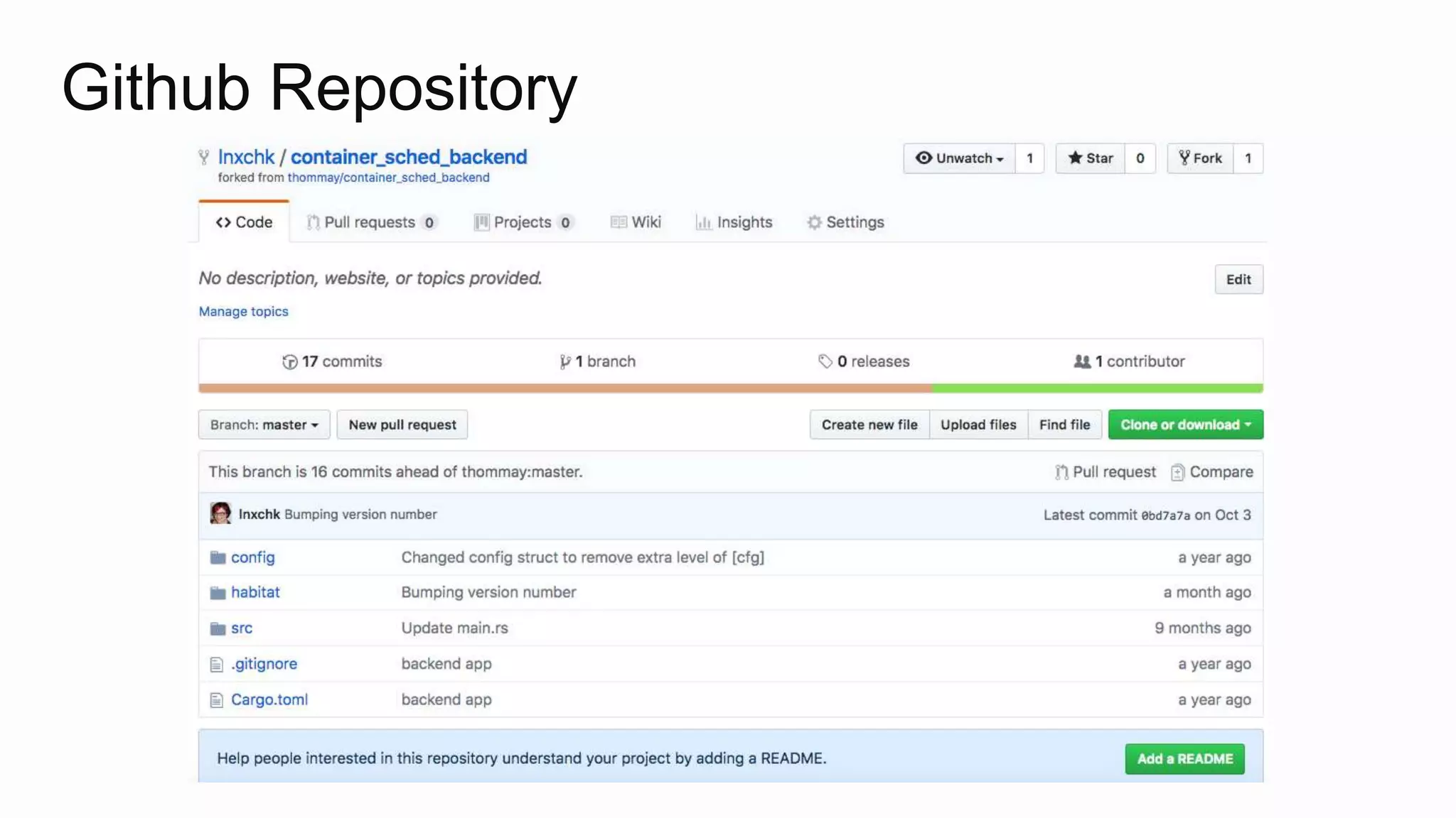 Github Repository
 