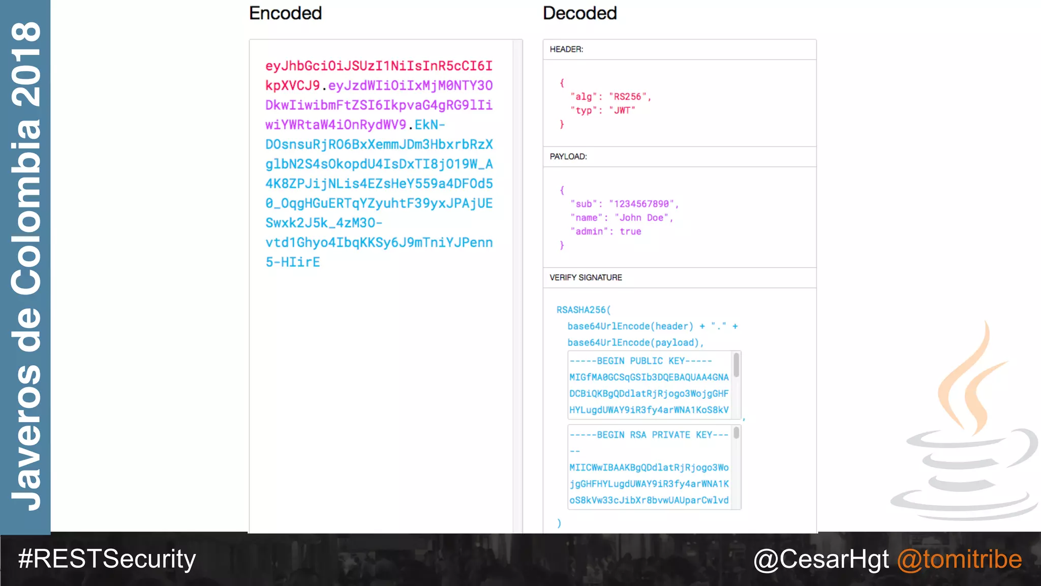 #RESTSecurity @CesarHgt @tomitribe
JaverosdeColombia2018
 