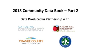 2018 Community Data Book – Part 2
Data Produced in Partnership with:
 