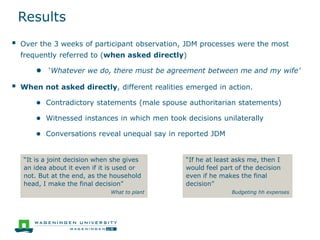 What does it mean to make a joint decision? Unpacking intra-household decision-making in agriculture