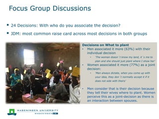 What does it mean to make a joint decision? Unpacking intra-household decision-making in agriculture