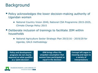What does it mean to make a joint decision? Unpacking intra-household decision-making in agriculture