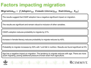 Gender knowledge for mitigating climatic risks