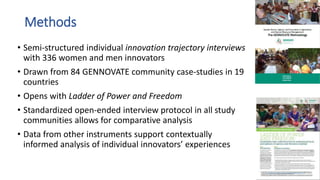 What drives capacity to innovate? Insights from women and men small-scale farmers in Africa, Asia and Latin America