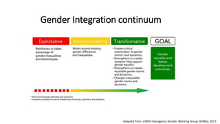 Fortifying the foundations for gender in AR4D