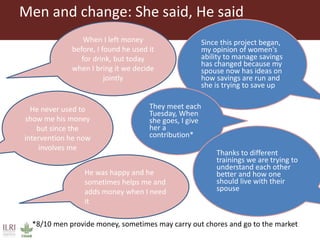 Microfinance in the margins: understanding women's financial capabilities in South Kivu, Democratic Republic of Congo