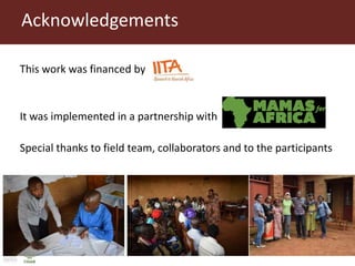 Microfinance in the margins: understanding women's financial capabilities in South Kivu, Democratic Republic of Congo