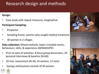 Microfinance in the margins: understanding women's financial capabilities in South Kivu, Democratic Republic of Congo