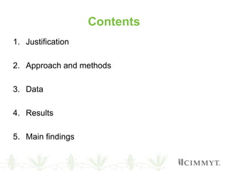 Rethinking maize productivity considering the heterogeneity of maize farm households from Central and Southern Mexico