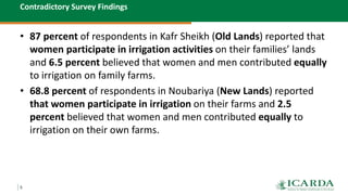 Women, irrigation and social norms in Egypt: "The more things change, the more they stay the same"