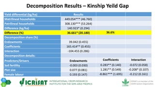 Tenacity of gender yield gaps in agricultural development: the case of smallholder groundnut productivity in Malawi
