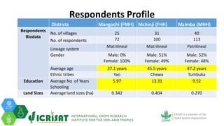 Tenacity of gender yield gaps in agricultural development: the case of smallholder groundnut productivity in Malawi