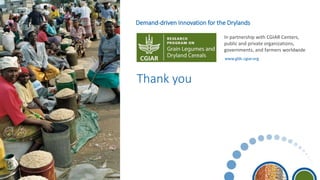 The potential of village cereal stockists in facilitating rural women's access to improved seed of non-hybrid legume seed in Eastern Kenya