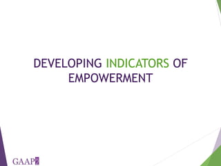 The project-level Women's Empowerment in Agriculture Index: How we are developing a new index