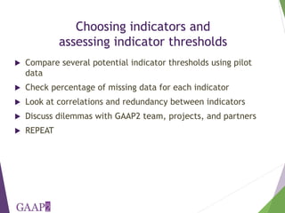 The project-level Women's Empowerment in Agriculture Index: How we are developing a new index