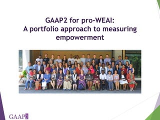 The project-level Women's Empowerment in Agriculture Index: How we are developing a new index