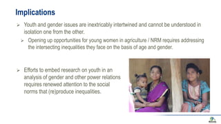 Gendered aspirations and occupation among rural youth in agriculture and beyond: a cross-regional perspective