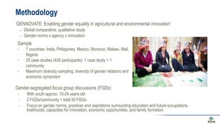 Gendered aspirations and occupation among rural youth in agriculture and beyond: a cross-regional perspective