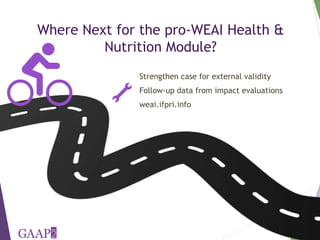 Development and validation of a health and nutrition empowerment module for the Women's Empowerment in Agriculture Index