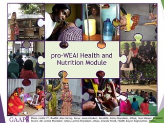 Development and validation of a health and nutrition empowerment module for the Women's Empowerment in Agriculture Index