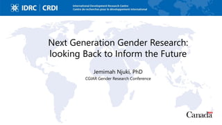 Keynote speech Jemimah Njuki (IDRC)