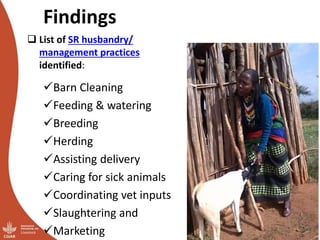 Does participation of household members in small ruminant management activities vary by agro-ecologies and category of respondents? Evidence from rural Ethiopia
