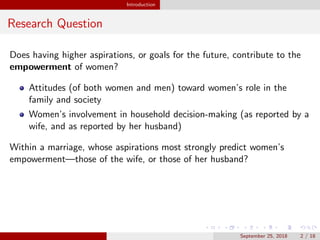 Aspirations and women's empowerment: Evidence from Kyrgyzstan